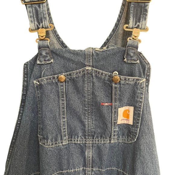 Carhartt Other - Carhartt Loose Fit Denim Bib Overalls Sz 46x28